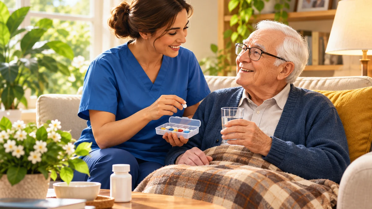 Pomoc seniorowi w bezpiecznym przyjmowaniu leków